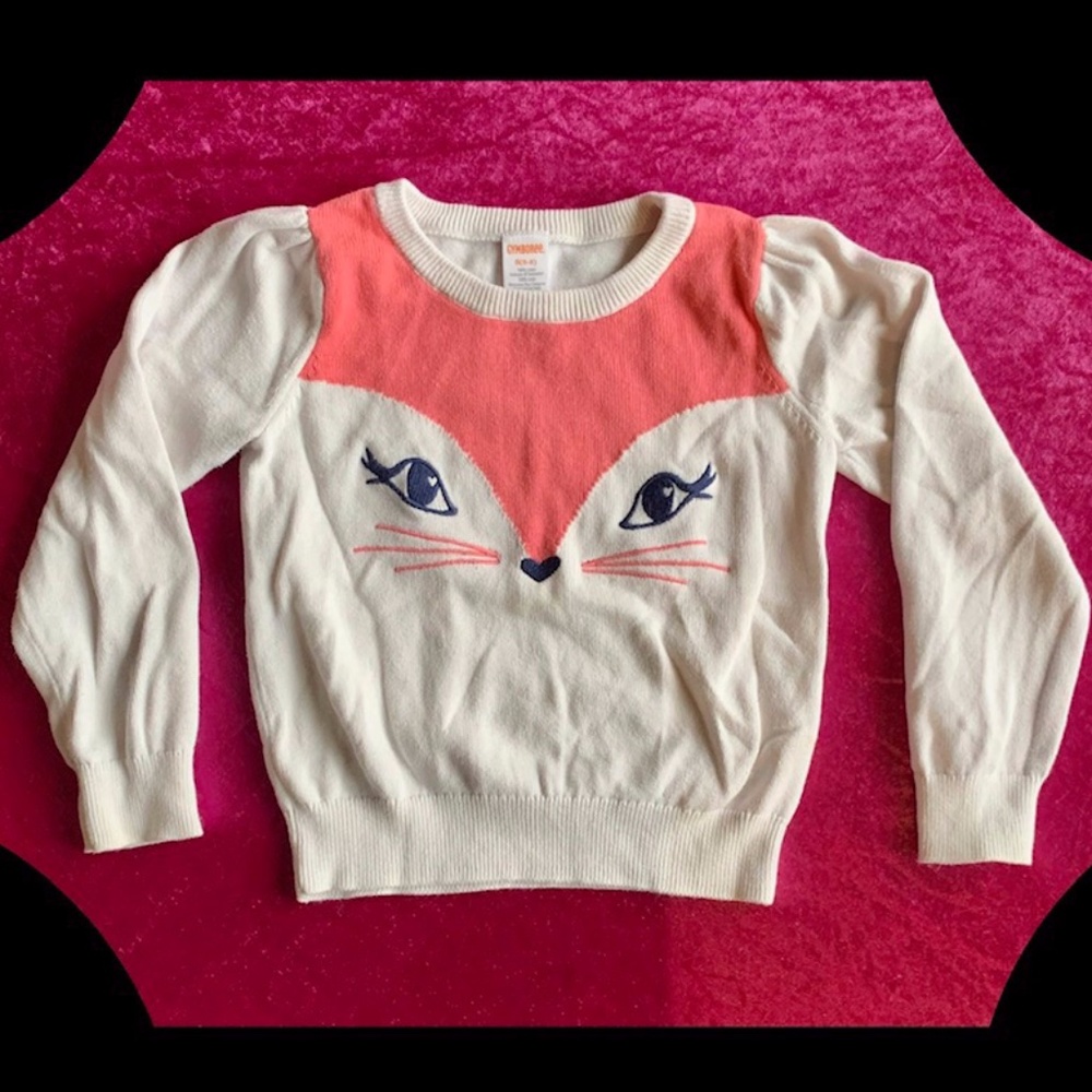 3/$45 ⭐️ Gymboree Kids Cat Sweater SIZE S (5/6)